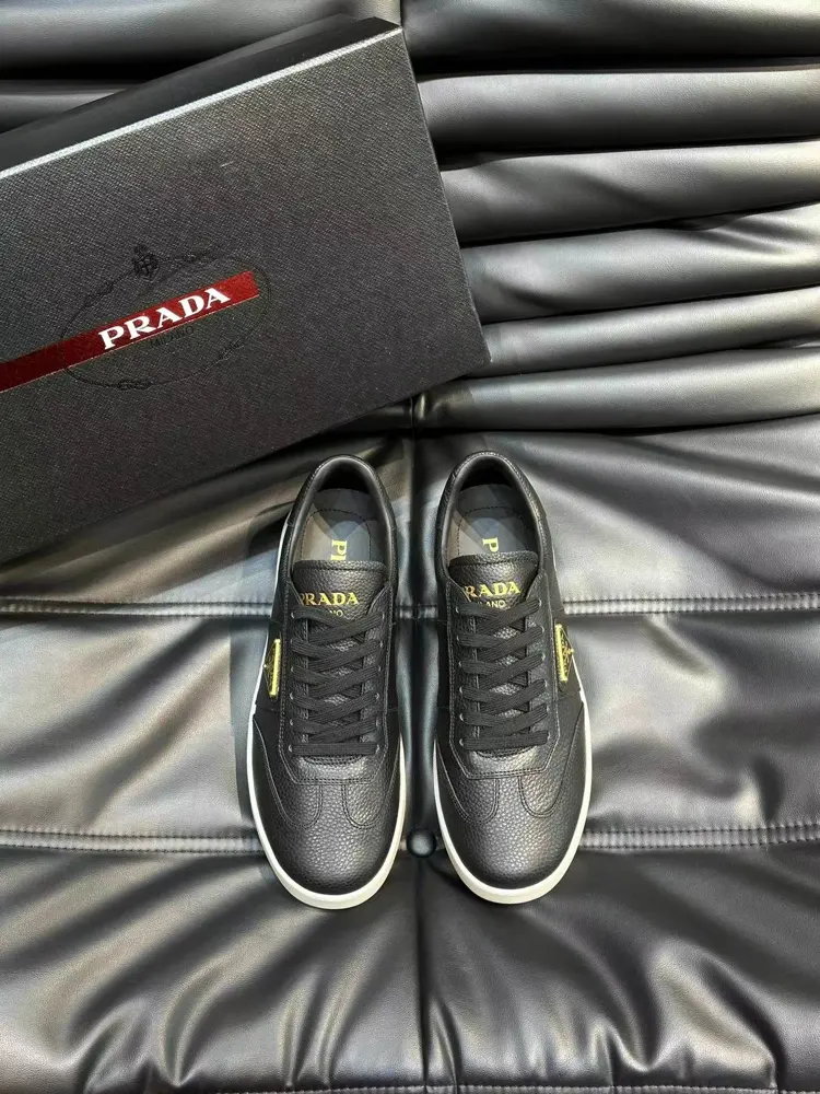 Prada men’s leather sneakers