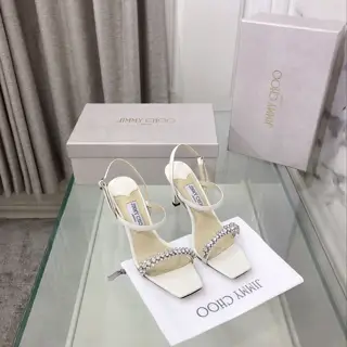 Jimmy Choo MEIRA series one-strap high-heeled sandals