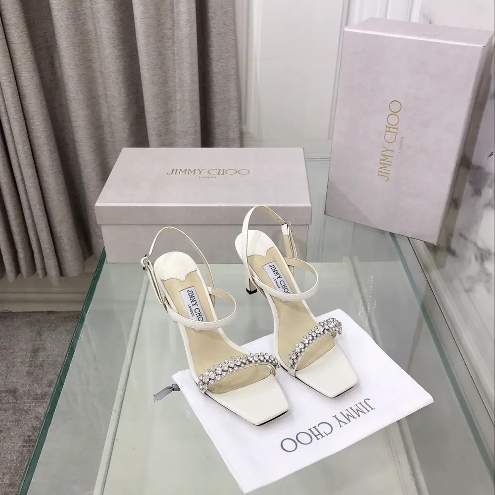 Jimmy Choo MEIRA series one-strap high-heeled sandals