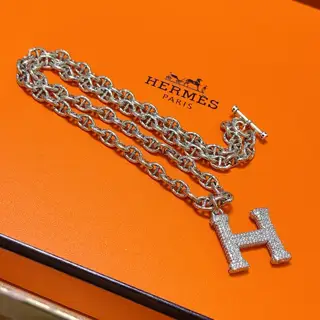 HERMES Necklace Pig Nose Necklace Series Jewelry Imported Customization. High-end Chain