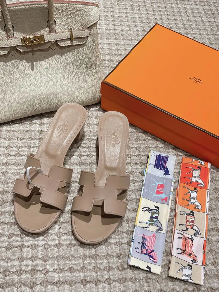 Hermes H Slippers Oran Sandal Series————————————Fashionable and versatile Super comfortable