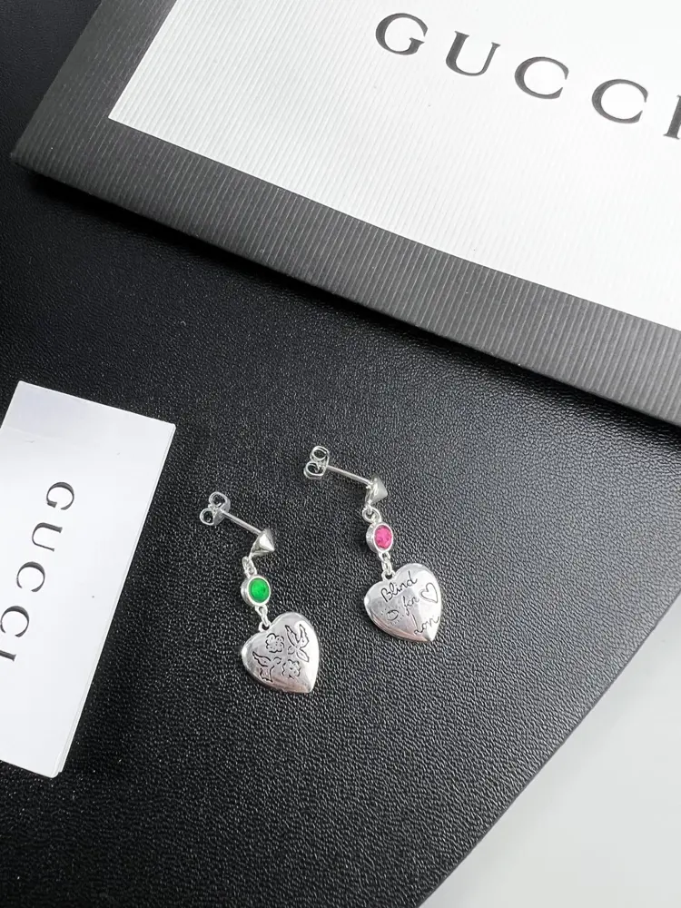 Gucci heart earrings