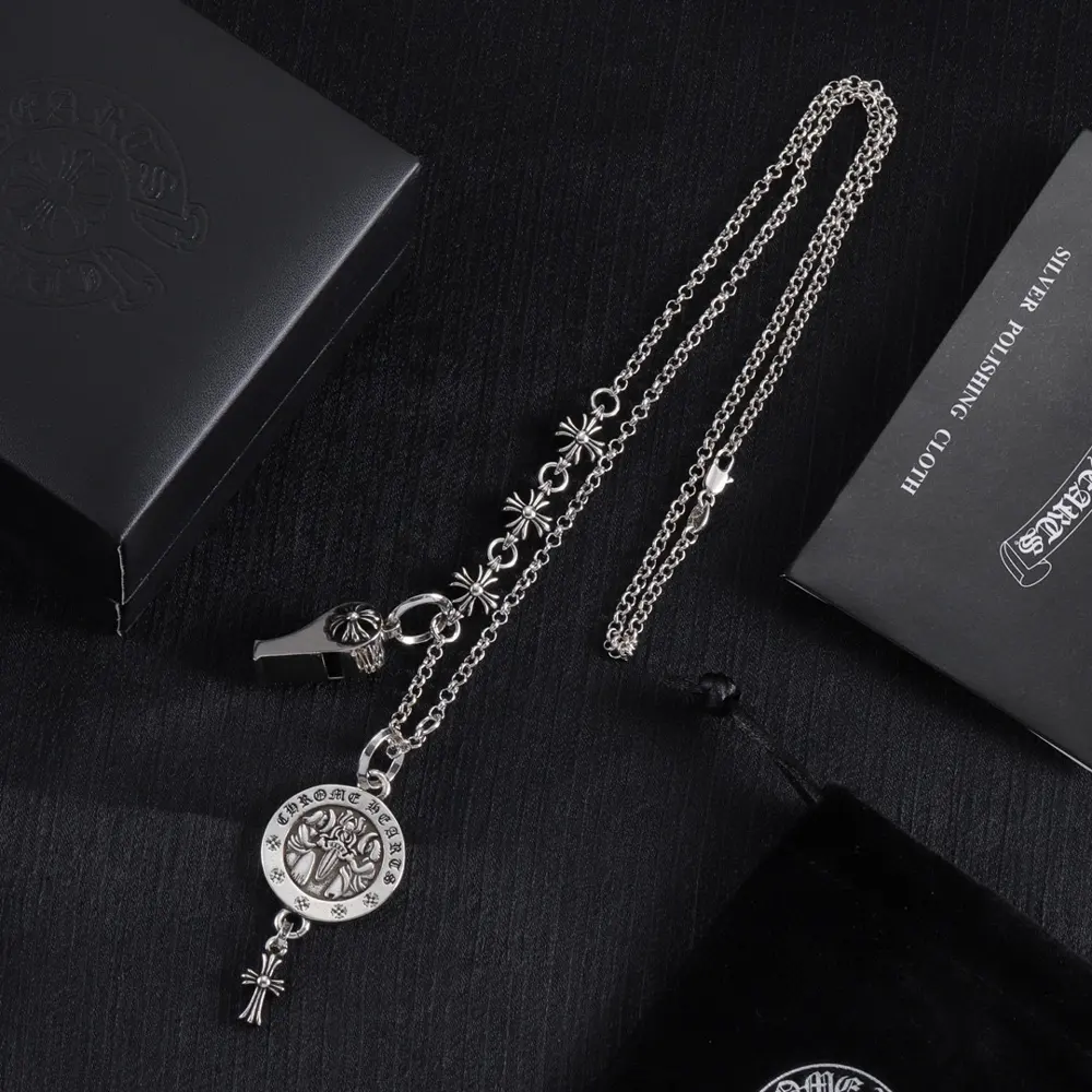 Chrome Hearts Classic Whistle Pendant Necklace Madonna Pendant Necklace