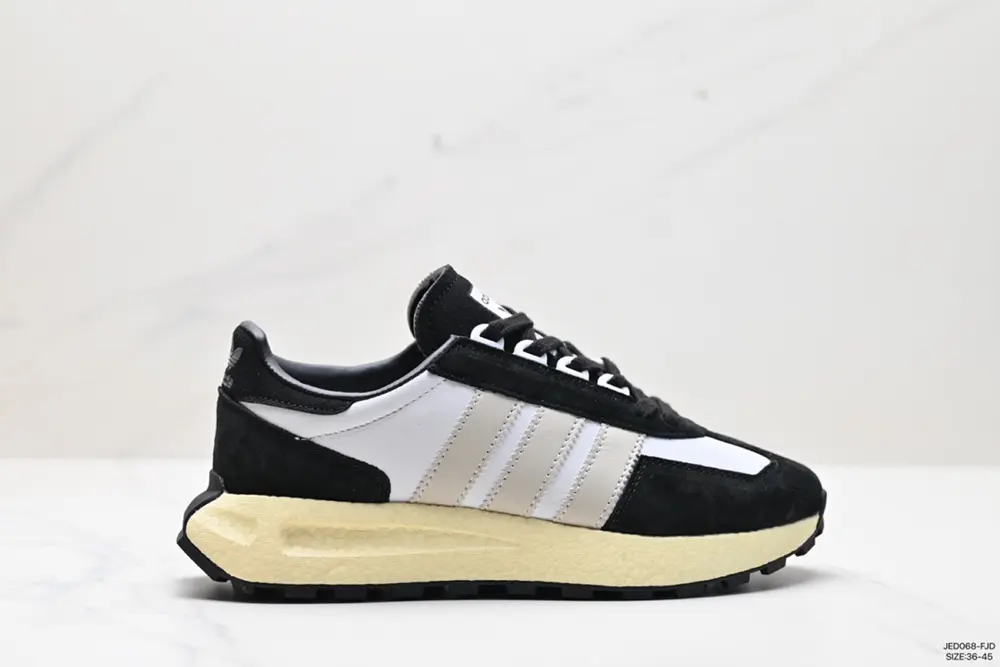 Adidas New Trefoil Thick-soled RETROPY E5 White Dark Blue The new low-top classic sneakers HQ6886
