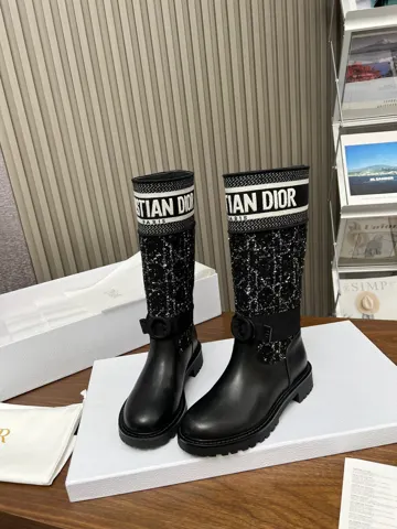Dior autumn and winter boots retro work boots one-step