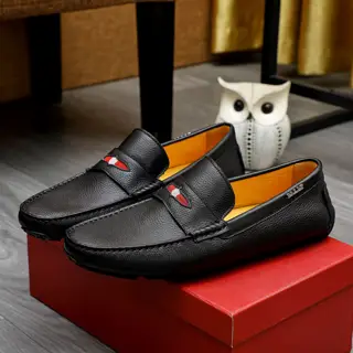 Bally men’s loafers are on sale at the counter
