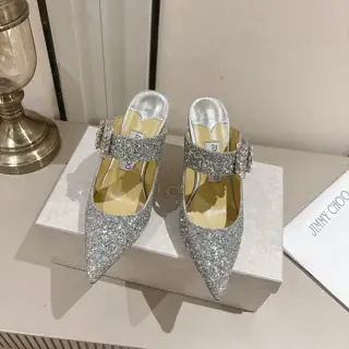 JIMMY CHOO D-buckle rhinestone model