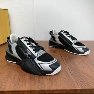 FENDI Flow sneakers 2024 autumn and winter new style Men’s low-top slip-on casual sneakers