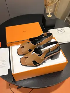 Spring and Summer Hermes Chunky Heel Sandals