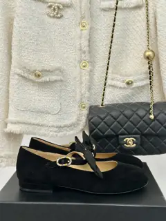 Chanel Milan Fashion Show Bow Mary Jane Shoes