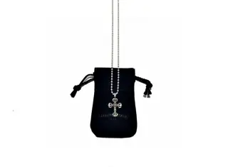 Chrome Hearts Mini Flame Cross Necklace