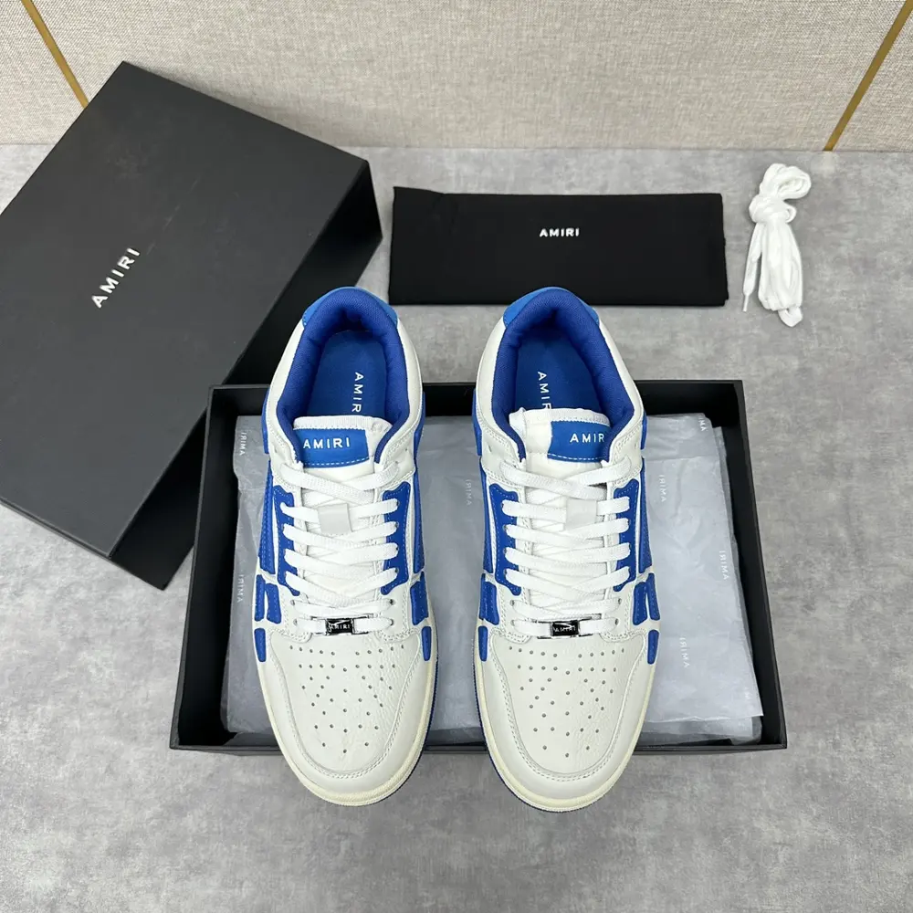 AMIRI couple style street style high version AMIRI bone shoes 20FW RUNWAY SKEL TOP