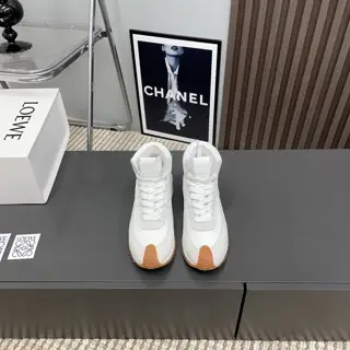Loewe couple high-top Dexterity shoes