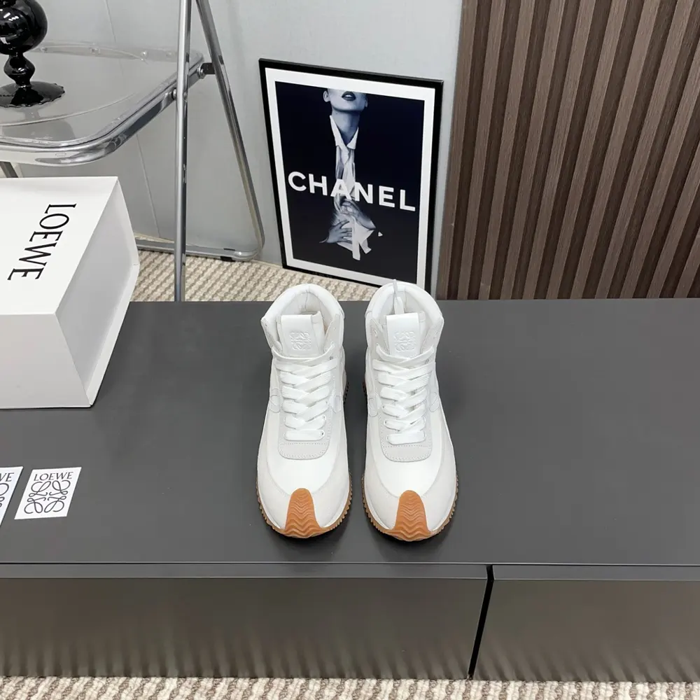 Loewe couple high-top Dexterity shoes