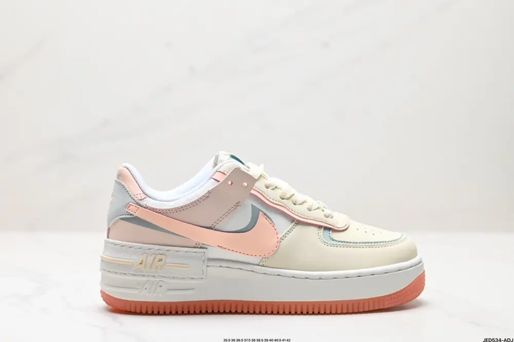 Nike WMNS Air Force 1 Shadow new girl deconstructionist design Macaron Air Force One DZ1847-105