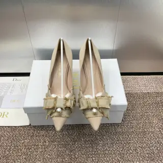 J’ADIOR tassel webbing women’s shoes Dior 2024 spring and summer catwalk new foot ring