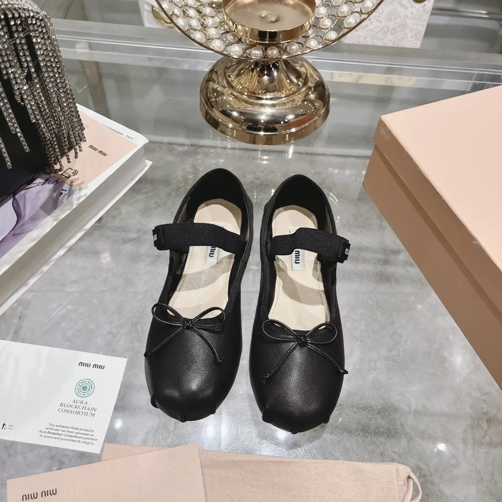 Miu Miu Miu French fairy ballet shoes
