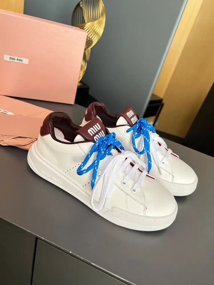 Miu Miu Miu 2024 new casual white shoes