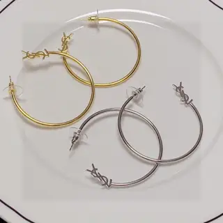 Yves Saint Laurent vintage ear hooks and studs