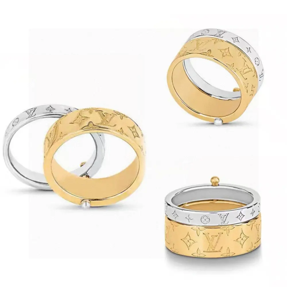 Louis Vuitton set of two rings