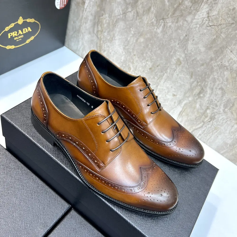 Prada Men’s Fashion Casual Leather Shoes