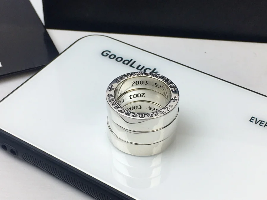 Chrome Hearts logo polished ring