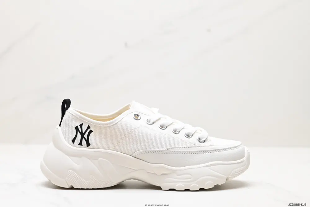 MLB Big Ball Chunky Lite Canvas Low Thick-soled Daddy Series Low-top Canvas Lightweight