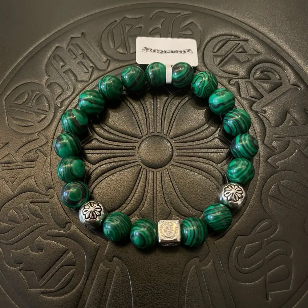 Chrome Hearts Classic Vintage Malachite Multi-element Bracelet