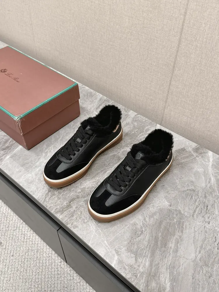 Loro piana wool-lined casual shoes