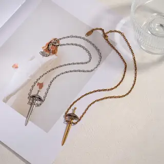 Balenciaga sword necklace