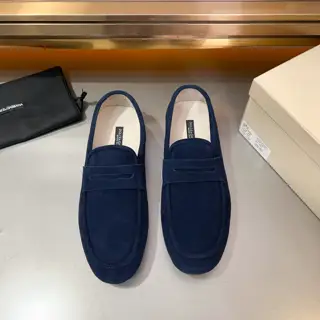 Dolce & Gabbana New Florio series soft suede moccasins