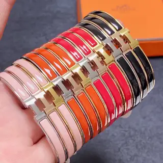 Hot item recommendation quality Hermes enamel bracelet small narrow version Exquisite and