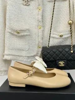 Chanel Milan Fashion Show Bow Mary Jane Shoes