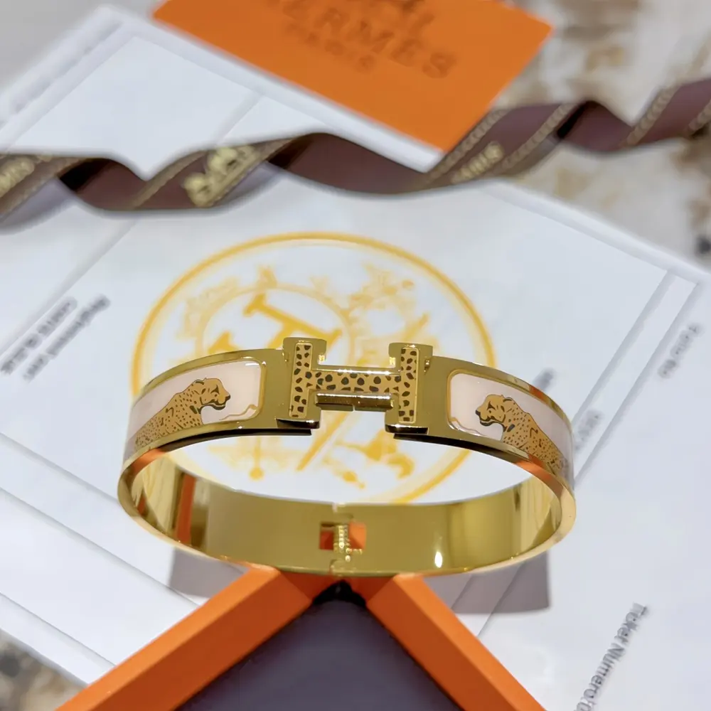 Hermes bracelet v gold original custom Hermes bracelet enamel craftsmanship is too