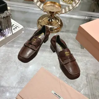Miu Miu Miu new slip-on Mary Jane ballet shoes·high-heeled shoes