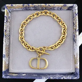 DIOR original new product CD letter retro bracelet high-end quality