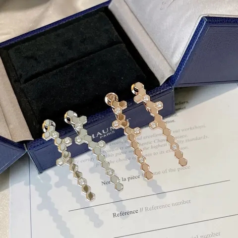 Chaumet Wave Honeycomb Earrings