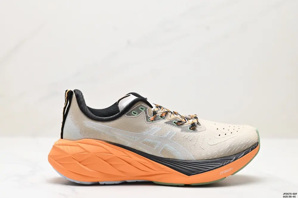 ASICS/Asics breathable mesh upper with some synthetic leather material using new AHAR+ 1011B693-400
