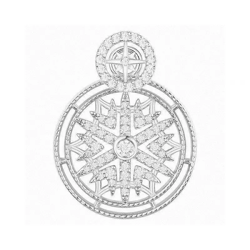 APM Monaco Healing Series ab snowflake earrings