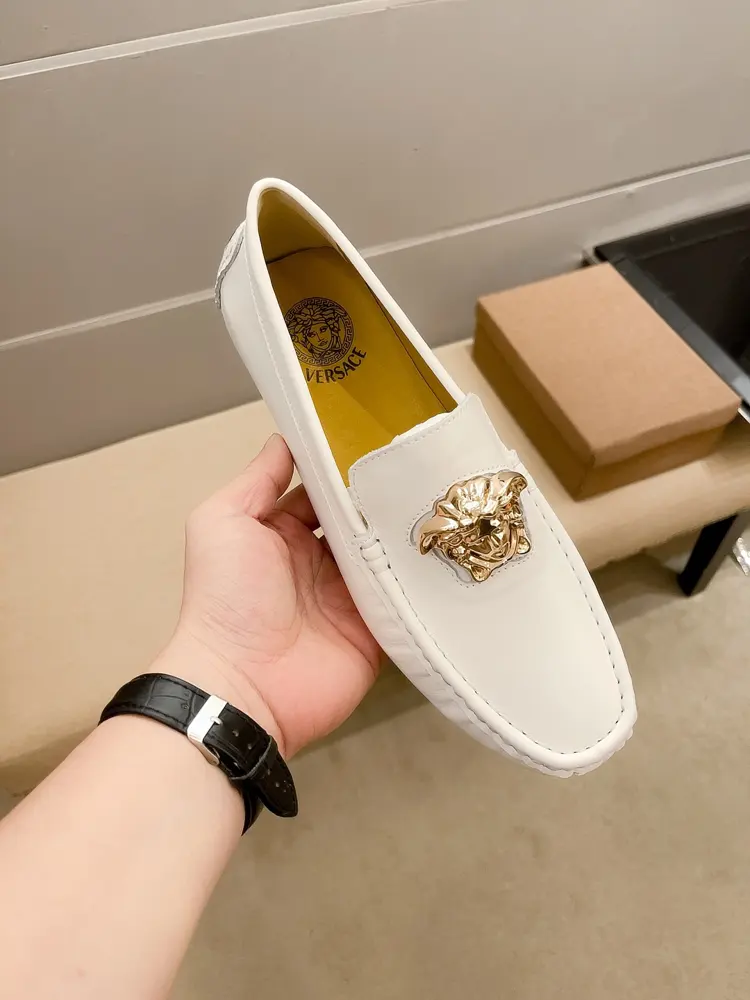 Versace men’s four-season bean shoes