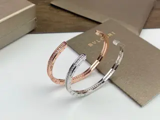 Bvlgari C-shaped open bracelet