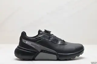 ECCO men’s outdoor sports casual shoes BOA lock yak leather golf shoes