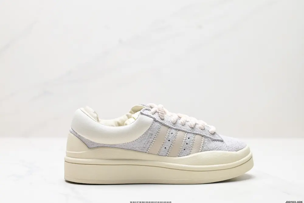 Original box Bad Bunny x adidas originals Campus Bad Bunny white casual sports shoes FZ5823