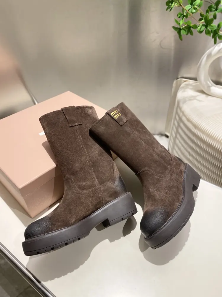 Miumiu boots are wide