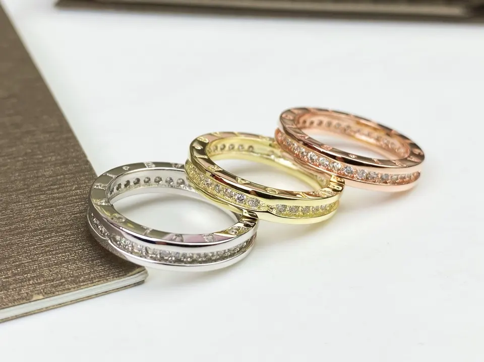 Bvlgari B.ZERO1 classic single-row diamond ring [Playful] Perfectly restores the counter