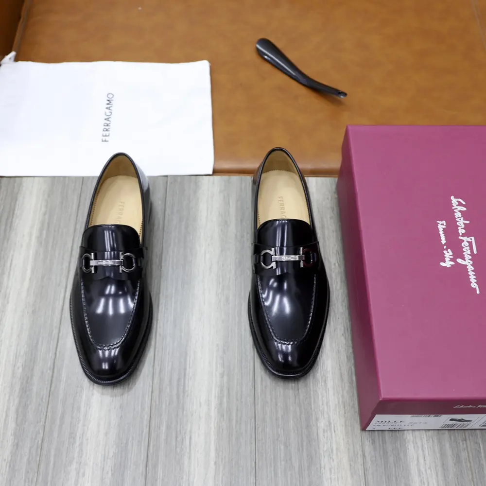 Salvatore Ferragamo Ferragamo Men’s Cowhide Loafers