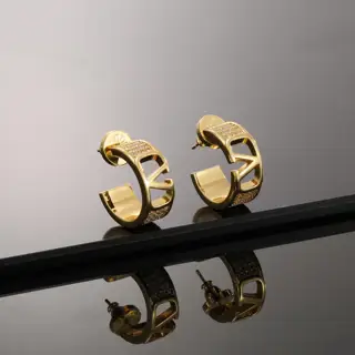 Valentino logo V earrings