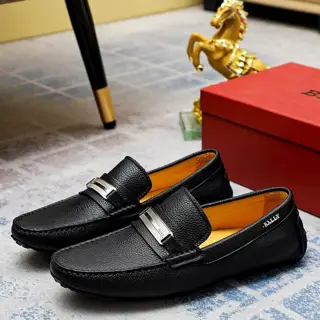 Bally loafers are on sale at the counter