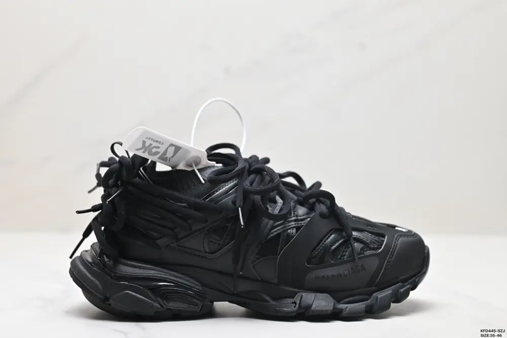 Balenciaga Trak Laces fabric round toe lace-up low-top casual shoes 786283