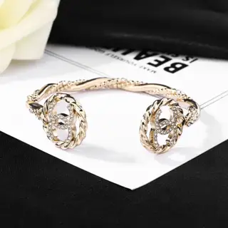 Chanel Double C bracelet with diamonds